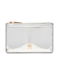 Etui na dokumenty i karty - Etui na karty kredytowe Tommy Hilfiger Long Cc Holder Met AW0AW18038 Srebrny - miniaturka - grafika 1