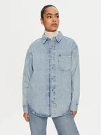 Koszule damskie - Calvin Klein Jeans Koszula jeansowa J20J224049 Niebieski Relaxed Fit - miniaturka - grafika 1