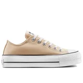 Trampki damskie - Buty Converse Chuck Taylor All Star Lift Platform A11877C - beżowe - miniaturka - grafika 1