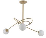Lampy sufitowe - Sigma złota lampa sufitowa do sypialni 33356 VELVET 2 nowoczesny złoty żyrandol szklane kule 33356 - miniaturka - grafika 1