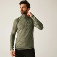 Bluzy sportowe męskie - Regatta Polar męski z suwakiem 1/2 Yonder II Zielony, Rozmiar: 3XL - miniaturka - grafika 1