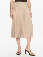 Spódnice - Tommy Hilfiger Spódnica plisowana Fluid WW0WW41793 Beżowy Regular Fit - miniaturka - grafika 1
