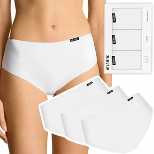 Majtki damskie bawełniane 3 PARY figi klasyczne ATLANTIC 3BLP-603 - S - Majtki damskie - miniaturka - grafika 1