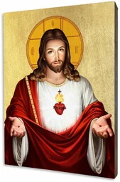Ikona Serce Jezusa - Ikony i obrazy sakralne Ikona Serce Jezusa - Ikony i obrazy sakralne - miniaturka - grafika 1