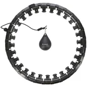 Pozostały sprzęt i akcesoria do ćwiczeń - Hula hop HMS HHW12 Czarny - miniaturka - grafika 1