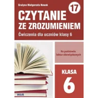 Materiały pomocnicze dla uczniów - Czytanie ze zrozumieniem dla kl 6 SP Grażyna Małgorzata Nowak - miniaturka - grafika 1