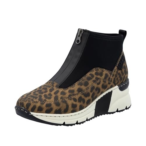 Rieker Damskie N6352 krótkie kozaki, wielokolorowe, rozmiar 36 EU, wielokolorowa, 36 EU