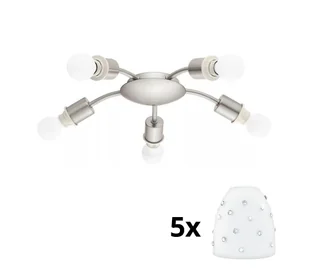 Eglo - LED Plafon MY CHOICE 5xE14/4W/230V chrom/biały - Lampy sufitowe - miniaturka - grafika 1