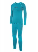 Odzież sportowa dziecięca - Komplet Bielizny Termoaktywnej Dziecięcej Viking Riko 70 turkusowy - miniaturka - grafika 1