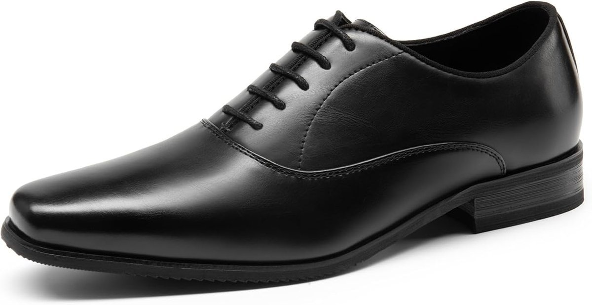 Bruno Marc Męskie Buty Wizytowe Formalne Biznesowe Eleganckie Czarne 48