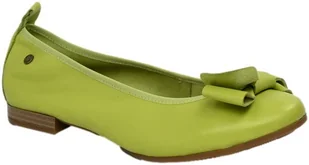 Baleriny Stylowe Maciejka P6802-09 00 Limonka Skóra Naturalna - MACIEJKA - Baleriny - miniaturka - grafika 1