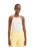 Koszulki i topy damskie - TOM TAILOR Denim Damski Top 1035368, 10348 - Gardenia White, XXL - miniaturka - grafika 1