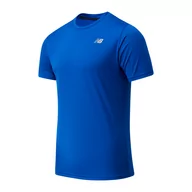 Koszulki męskie - Koszulka męska New Balance MT11205TRY  niebieska - miniaturka - grafika 1
