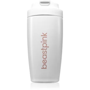 BeastPink Thermo Mug kubek termiczny ze słomką kolor White 500 ml - Kubki termiczne - miniaturka - grafika 1
