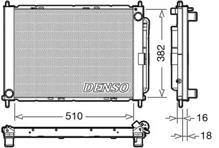 Moduł chłodzący Denso DRM23104 - Układ chłodzenia - akcesoria - miniaturka - grafika 1