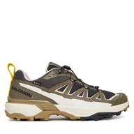 Buty trekkingowe męskie - Trekkingi Salomon X Ultra 360 Edge Gore-Tex L47871700 Khaki - miniaturka - grafika 1