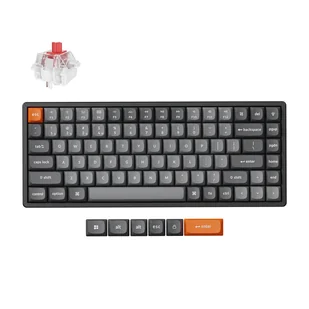 Keychron K2 MAX bezprzewodowa klawiatura mechaniczna z podświetleniem RGB Keychron Hot-Swap Super Red Switch - Czarna (Black) - Klawiatury - miniaturka - grafika 1