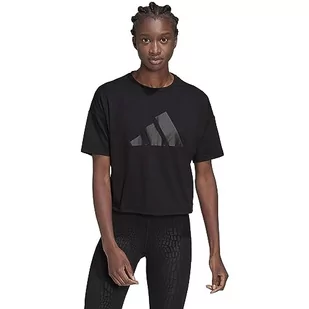adidas Koszulka damska, czarny, S - Koszulki i topy damskie - miniaturka - grafika 1