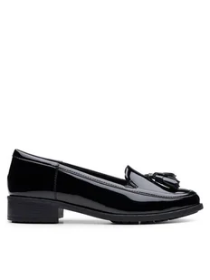 Clarks Loafersy Havisham Edge 26178704 Czarny - Półbuty damskie - miniaturka - grafika 1