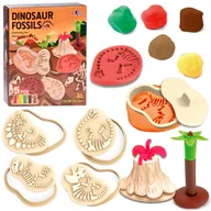 Masy plastyczne - DINOZAURY MASA PLASTYCZNA FORMY  CIASTOLINA - miniaturka - grafika 1