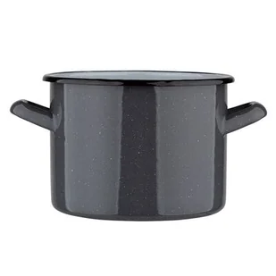 Garnek prosty 5,8l śr. 22 cm wys. 16 cm szary nakrapiany - Garnki - miniaturka - grafika 1