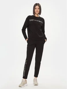 EA7 Emporio Armani Dres 8NTV54 TJTXZ 0200 Czarny Regular Fit - Dresy damskie - miniaturka - grafika 1