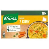 Buliony i przyprawy w kostkach - Knorr Rosół z kury 18 x 10 g - miniaturka - grafika 1