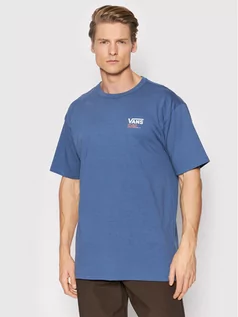 Koszulki męskie - Vans T-Shirt Off The Wall Og Ch VN0A7PJI Niebieski Classic Fit - grafika 1