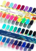 Kosmetyki do stylizacji włosów - Semilac Wzornik do lakierów z kolekcji Ocean Dream i Tropical Drinks - miniaturka - grafika 1