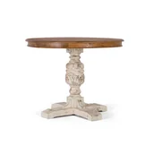 Stoły - Stół do żłóbka w manguier naturel i blanc vieilli 1 metr - miniaturka - grafika 1