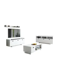 Inne meble do salonu - Zestaw Mebli do Salonu Biały Mat Cup Vivaldi Meble Biały - miniaturka - grafika 1