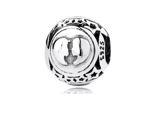 Pandora Valerio.pl Rodowany srebrny charms znak zodiaku bliźnięta srebro 925 BEAD21 BEAD21 - Charmsy - miniaturka - grafika 1