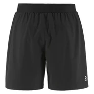 Spodenki męskie - Męskie Spodenki CRAFT ADV ESSENCE 2-IN-1 SHORTS 2 M 1915950-999000 – Czarny - miniaturka - grafika 1