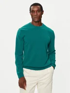 Swetry męskie - United Colors Of Benetton Sweter 1002U1G34 Zielony Regular Fit - miniaturka - grafika 1