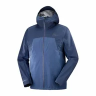Kurtki i kamizelki sportowe damskie - Kurtka Salomon Outline Gore-Tex 2.5 Layers Dark Denim - miniaturka - grafika 1