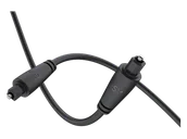 Kable - Kabel audio cyfrowy Toslink ISY IAU-1028 0.75m Czarny - miniaturka - grafika 1
