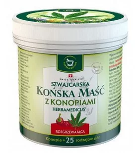 Herbamedicus Maść końska z konopiami rozgrzewająca 500 ml - Żele i maści lecznicze - miniaturka - grafika 1