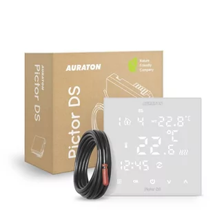 Auraton Pictor DS. tygodniowy, przewodowy regulator temperatury (dwuczujnikowy) - Regulatory i termostaty - miniaturka - grafika 1