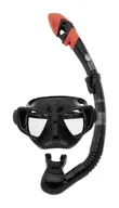 Maski do nurkowania - AquaWave Zestaw do nurkowania dla dorosłych Mano Set Czarny 5902786277681 - miniaturka - grafika 1