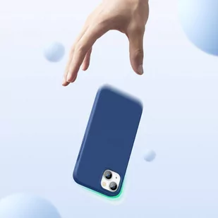 Ugreen Protective Silicone Case gumowe elastyczne silikonowe etui pokrowiec iPhone 13 niebieski - Etui i futerały do telefonów - miniaturka - grafika 3