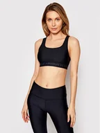 Bielizna sportowa damska - Under Armour Biustonosz sportowy Crossback 1361034 Czarny - miniaturka - grafika 1