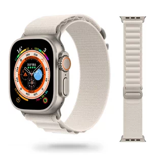 Materiałowy Pasek Apple Watch ( 38 / 40 / 41 Mm ) Biały - Akcesoria do smartwatchy - miniaturka - grafika 1