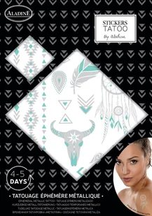 Aladine Tatuaże zmywalne metaliczne etniczne - Zabawki kreatywne - miniaturka - grafika 1