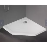 Brodziki prysznicowe - New Trendy B-0539 Brodzik MILD STONE akrylowy pi$382ciokątny 80x80x4,5 biały - miniaturka - grafika 1