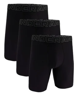 Bokserki męskie Under Armour Perf Tech Solid 9in 3Pack Black L - Majtki męskie - miniaturka - grafika 1