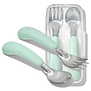 OXO Sztućce metalowe w etui dla dzieci 12m+ OPAL - Sztućce dla dzieci - miniaturka - grafika 1