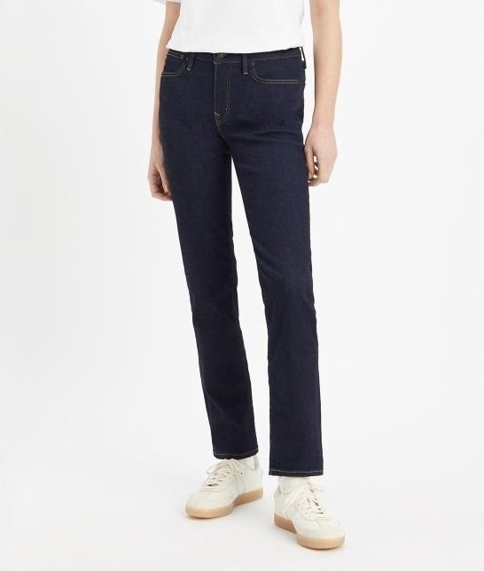 LEVI'S RURKI JEANSY DAMSKIE WCIĄGANE CIEMNY NIEBIESKI KLASYCZNE 27/28 7CA