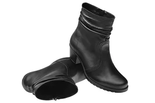 Botki AXEL Comfort 4185 H Czarne zimowe ocieplane na haluksy Kosela Medic 9185 - Botki damskie - miniaturka - grafika 4