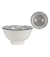 Miski i półmiski - Arte Regal miska 16 cm porcelana czarna/biała twm_974010 - miniaturka - grafika 1