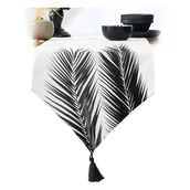 Obrusy i serwetki - Czarno-beżowy bieżnik 140x45 cm – Minimalist Cushion Covers - miniaturka - grafika 1